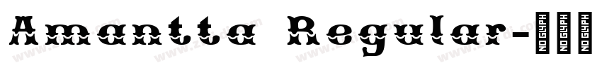 Amantta Regular字体转换